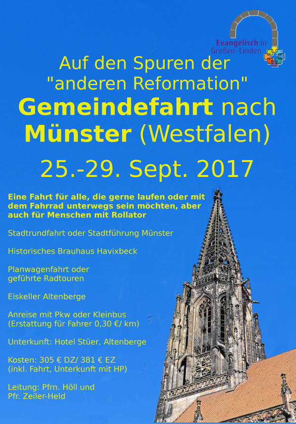 Werbung Gemeindefahrt Münster